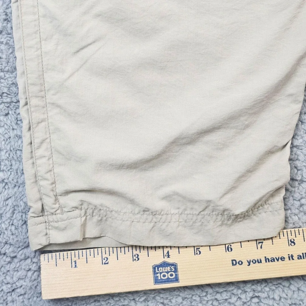 REI Pants Mens 36x32 Beige Nylon Convertible Cargo Hiking Outdoor Travel